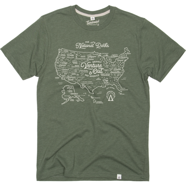 NPS Map Unisex Short Sleeve Tee