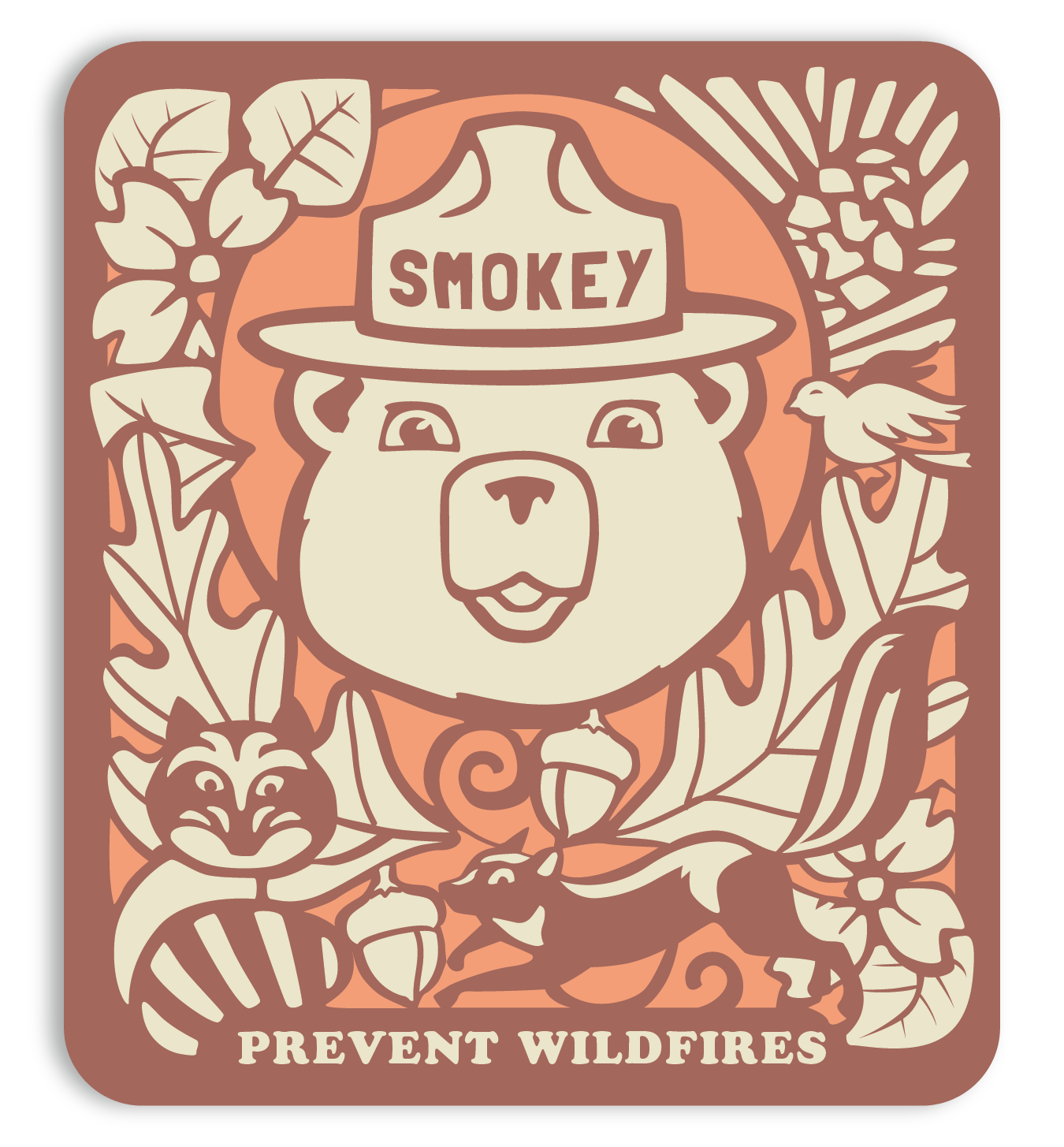 Prevent Wildfires Sticker