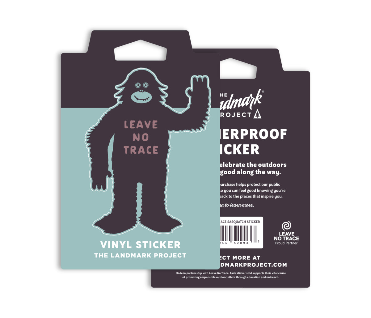 Leave No Trace Sasquatch Sticker