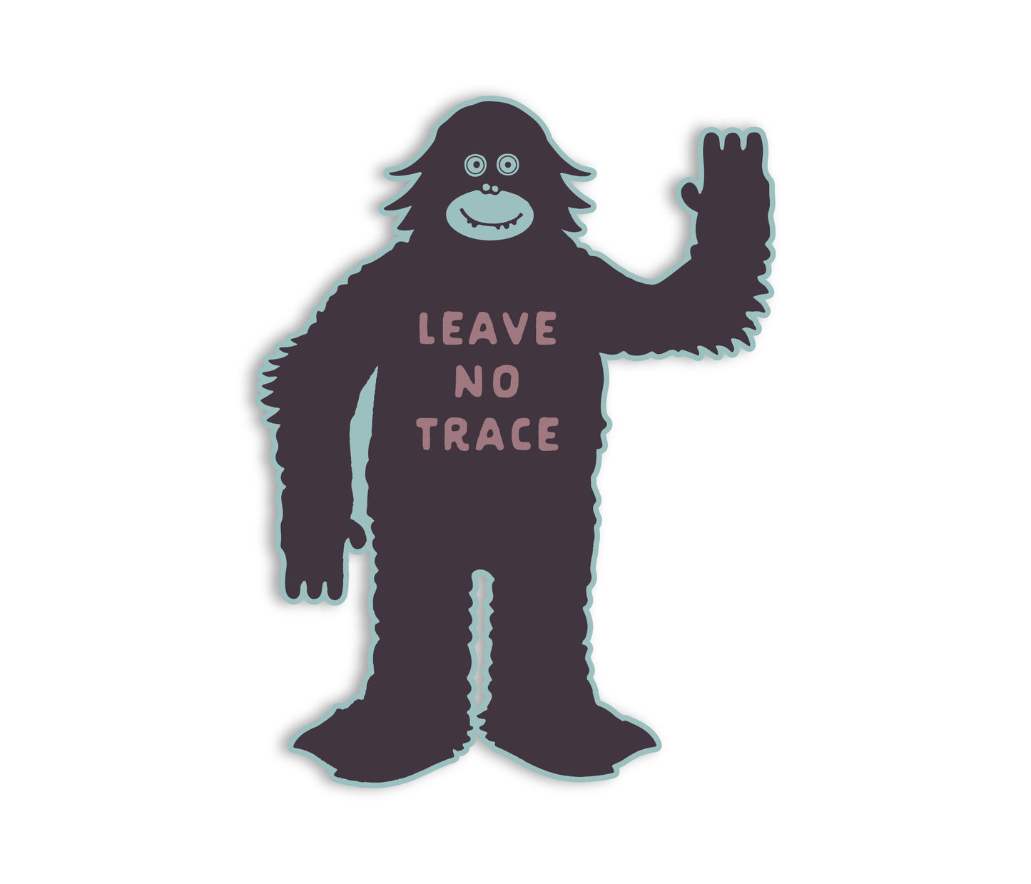 Leave No Trace Sasquatch Sticker
