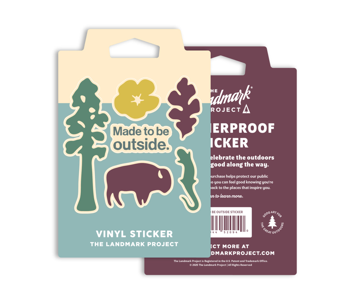 Made to Be Outside Sticker