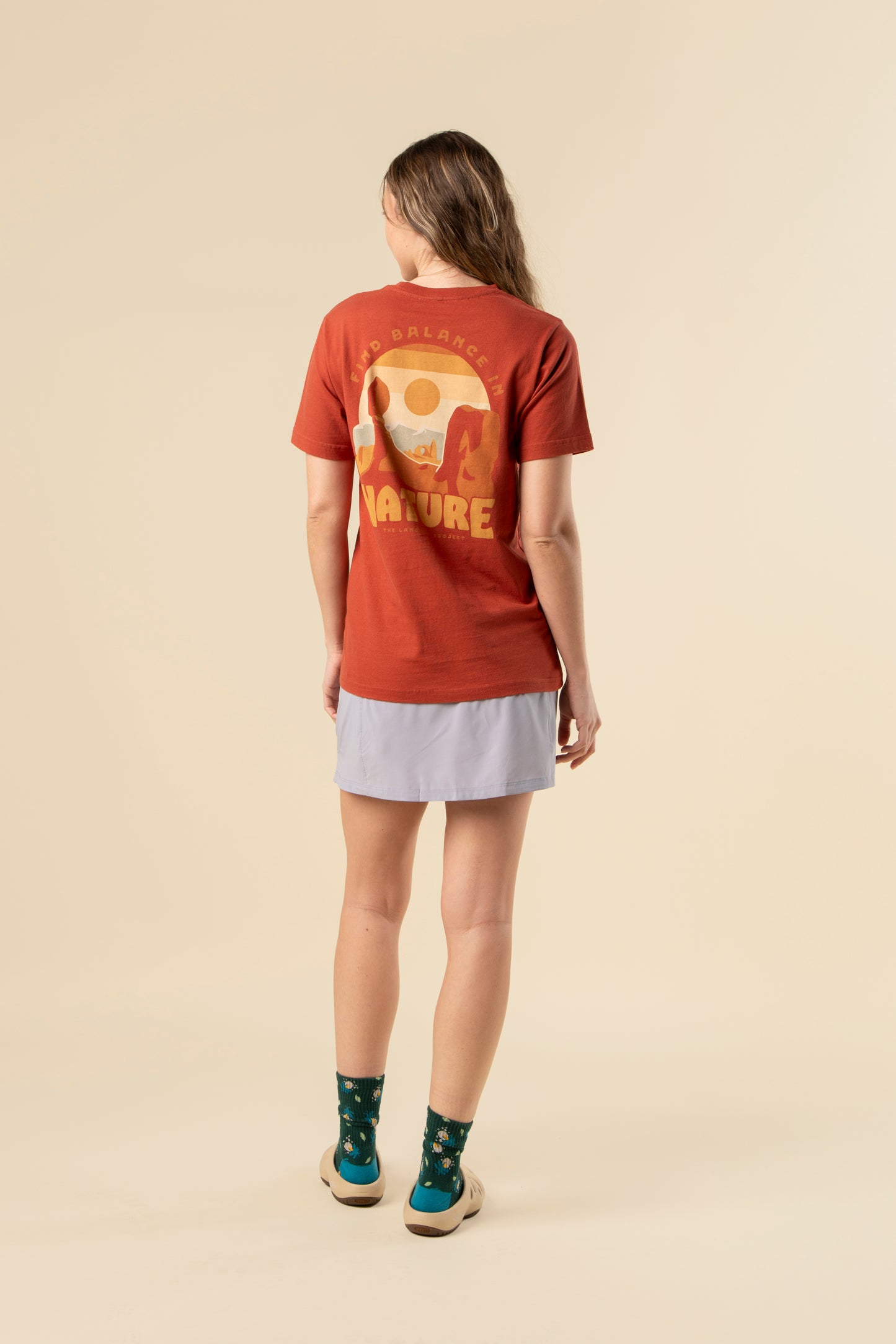 Find Balance in Nature Unisex Short Sleeve Tee w/ Pocket