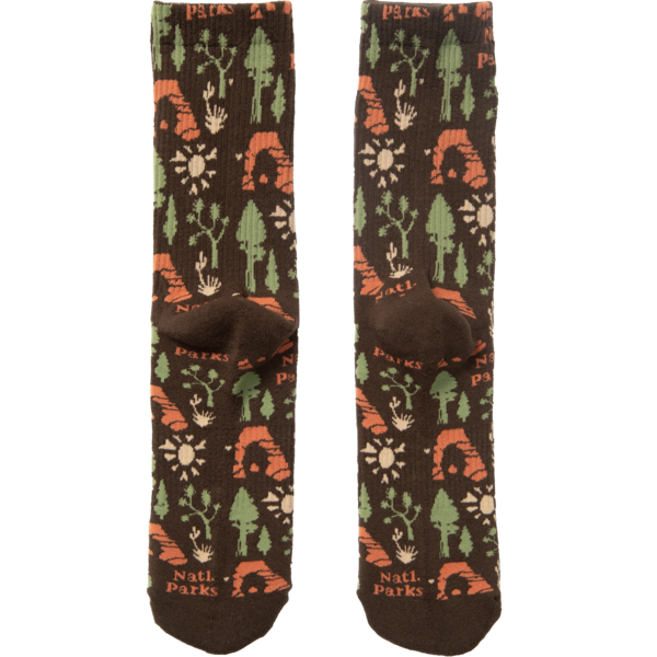 National Park Roundup Sock