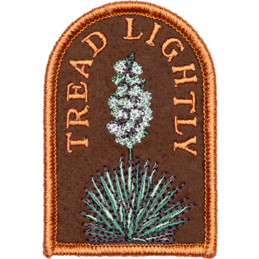 Tread Lightly Embroidered Patch