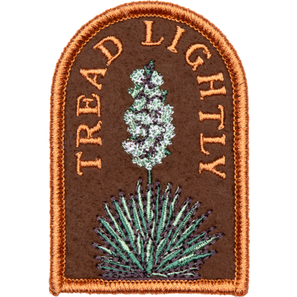 Tread Lightly Embroidered Patch