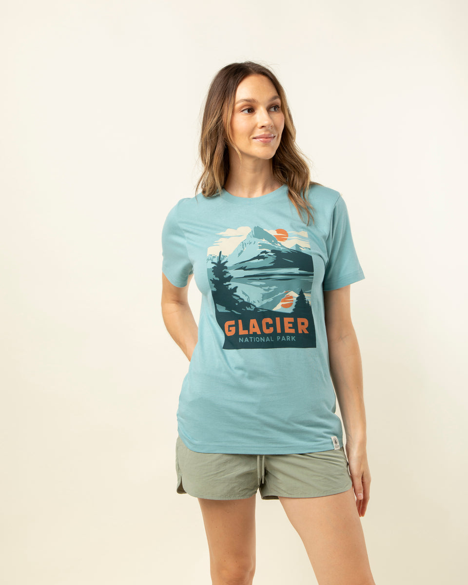Glacier National Park Unisex Short Sleeve Tee