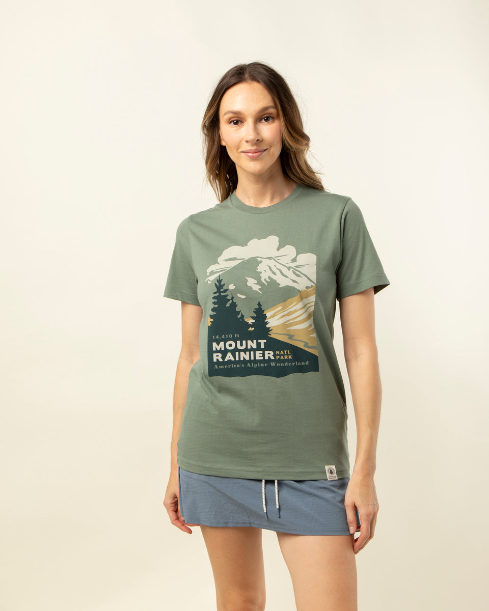 Mount Rainier National Park Unisex Short Sleeve Tee