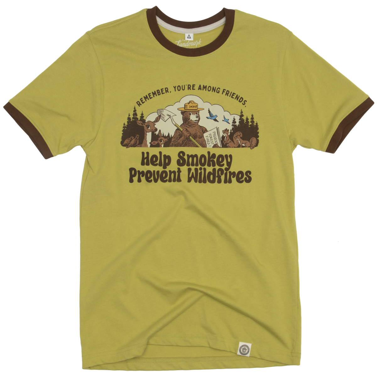Smokey Among Friends Unisex Short Sleeve Ringer Tee