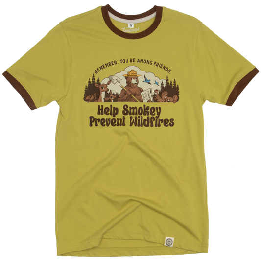Smokey Among Friends Unisex Short Sleeve Ringer Tee