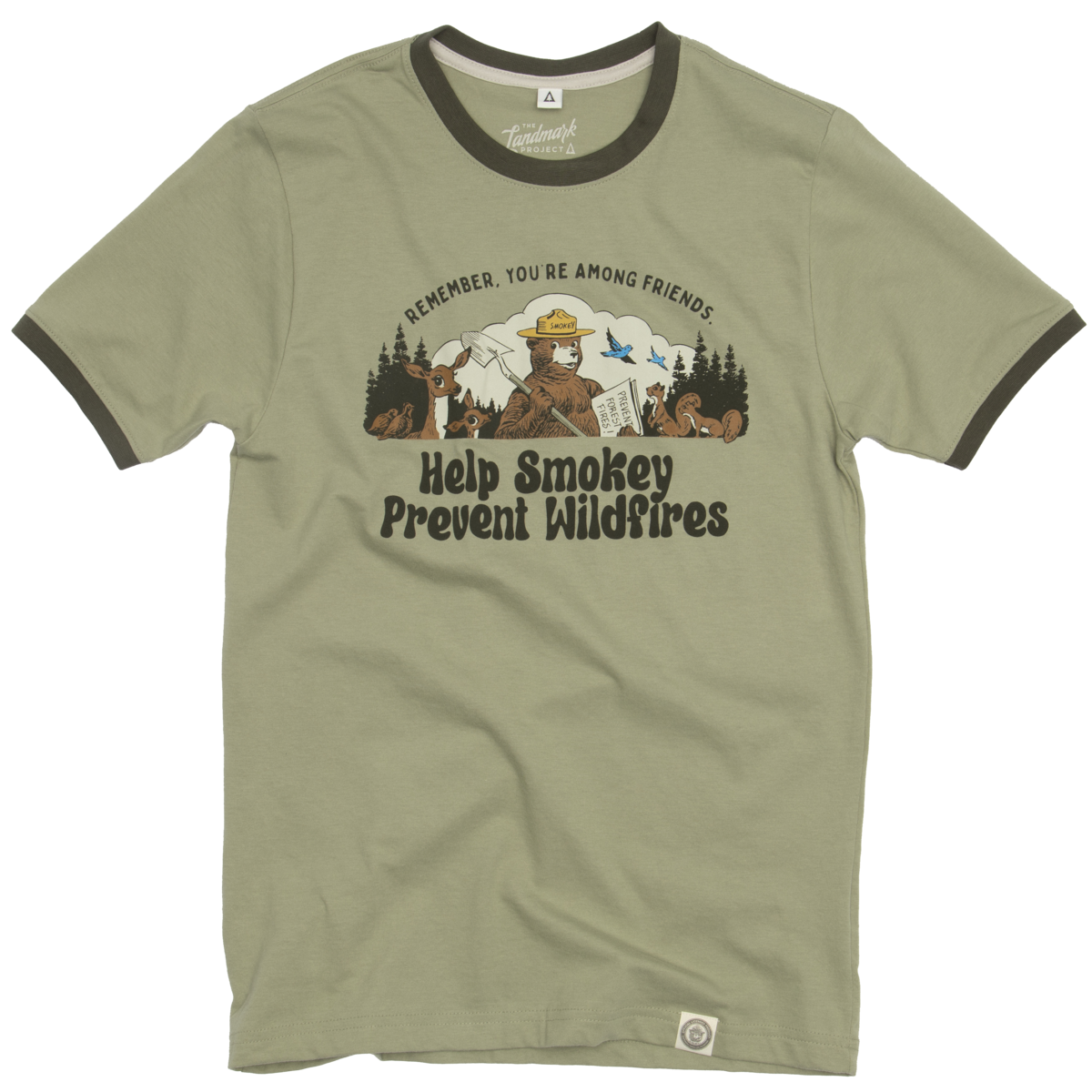 Smokey Among Friends Unisex Short Sleeve Ringer Tee