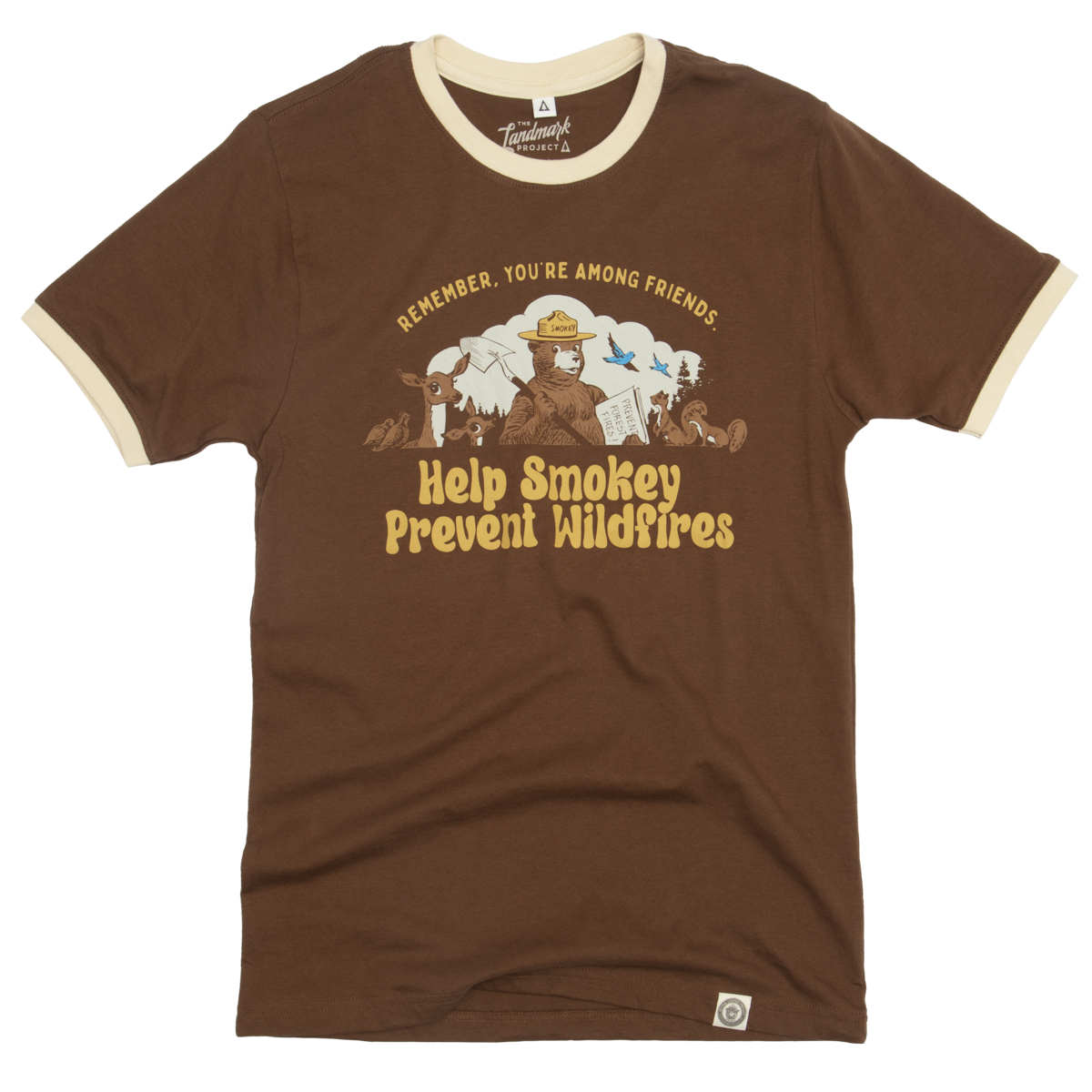 Smokey Among Friends Unisex Short Sleeve Ringer Tee