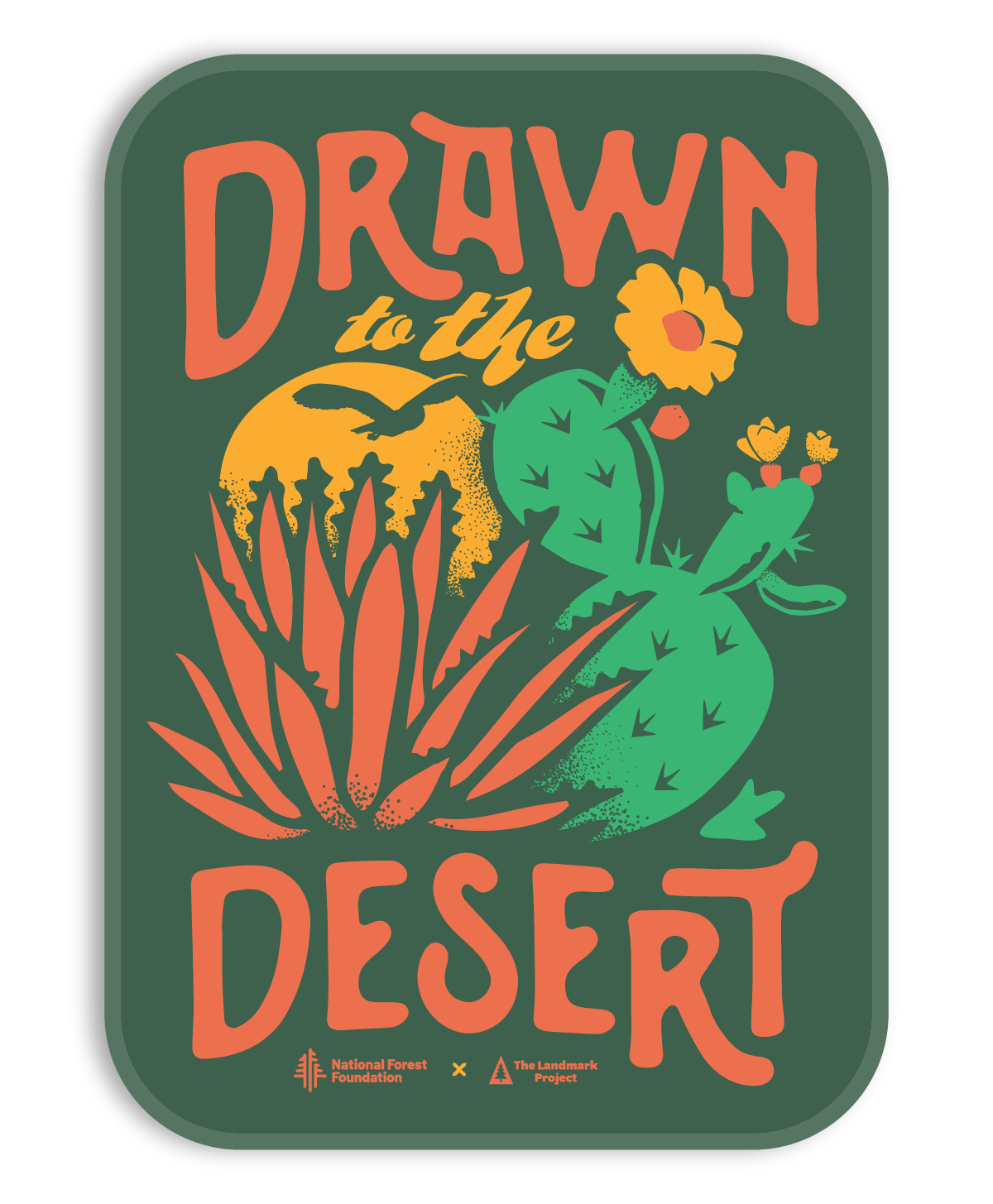 Drawn to the Desert Sticker
