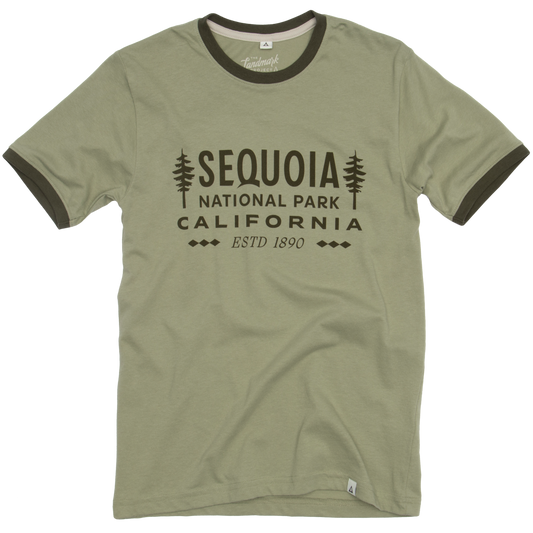 Sequoia Type Unisex Short Sleeve Ringer Tee