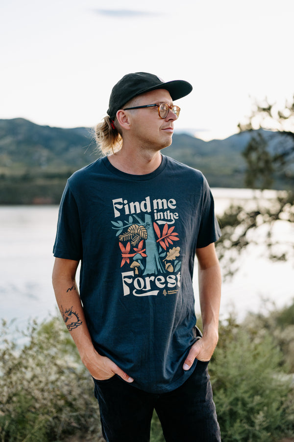 Find Me in the Forest Unisex Short Sleeve Tee