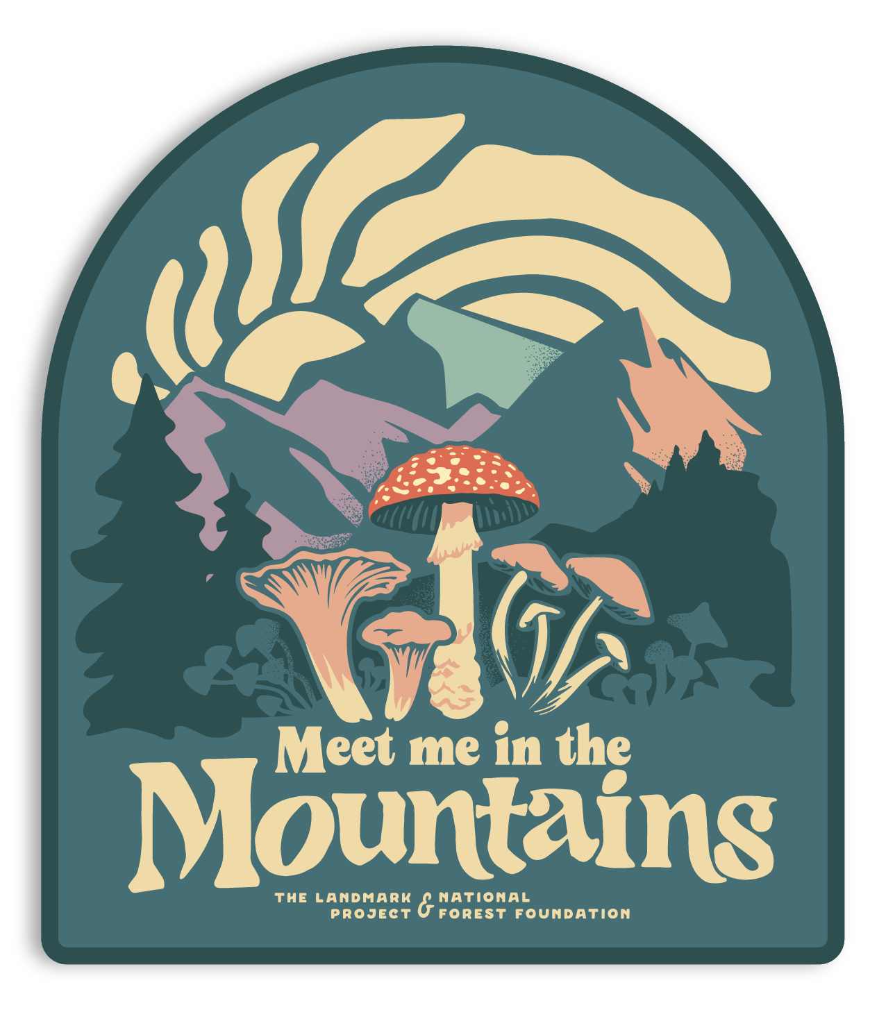 Meet Me in the Mountains Sticker