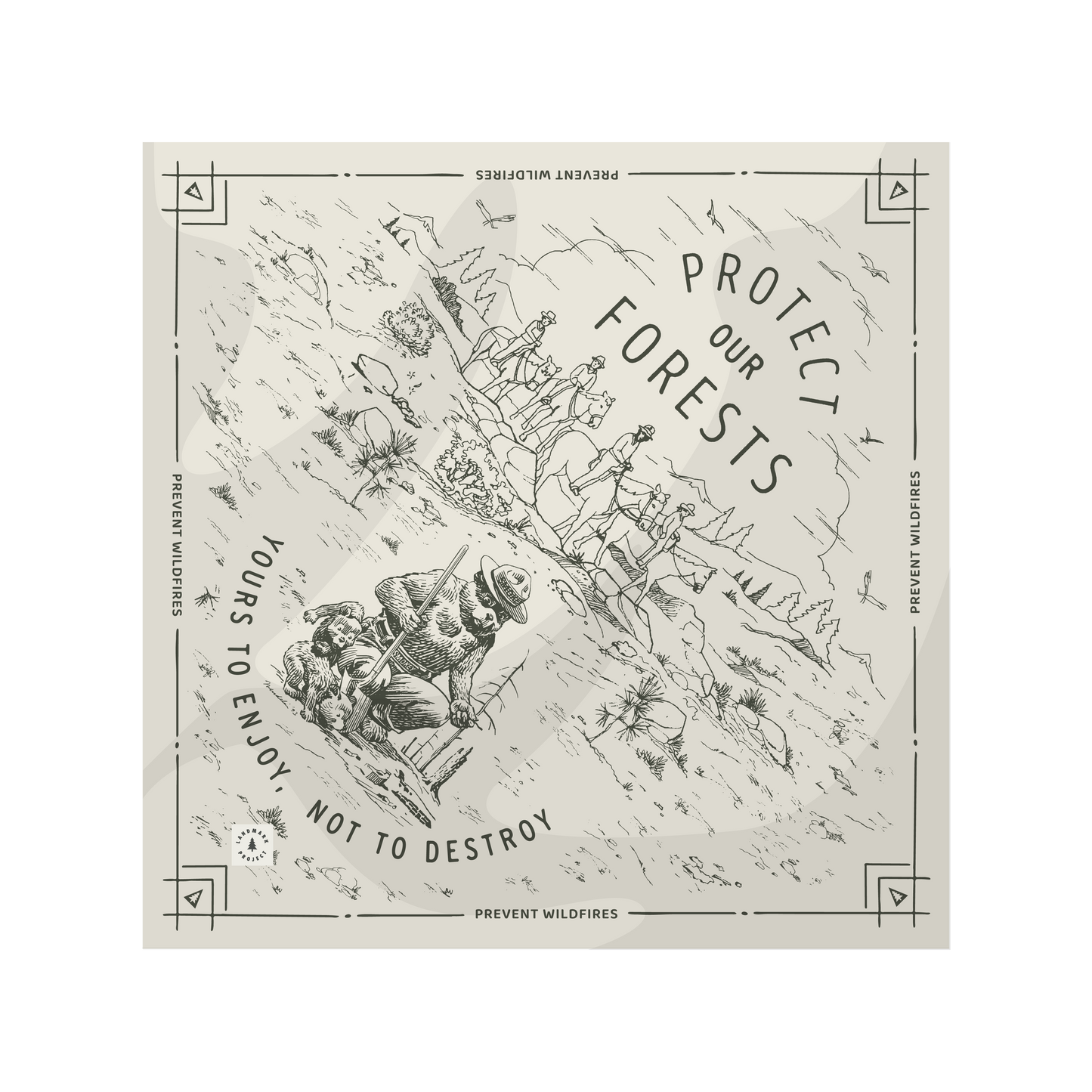 Preorder - Smokey Bear Bandana