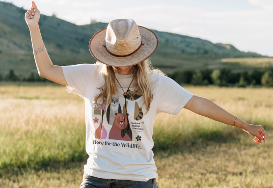 Here for the Wildlife Unisex Short Sleeve Tee