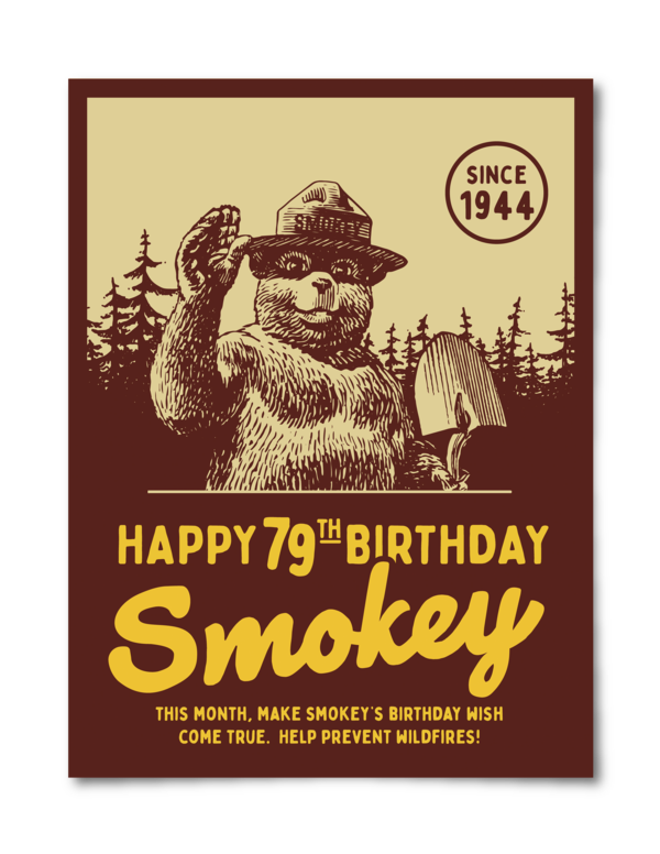 Smokey Bear 79th Birthday Poster