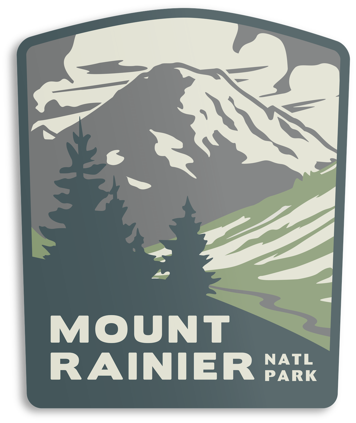 Mount Rainier National Park Sticker