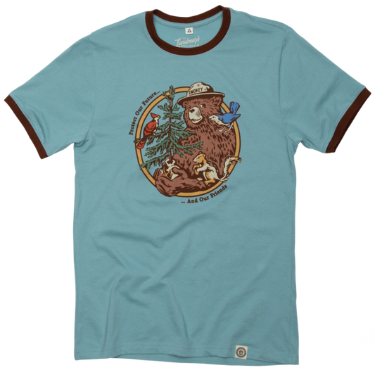 Smokey's Friends Ringer Unisex Short Sleeve Tee