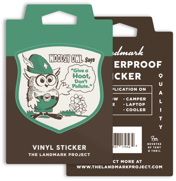 Woodsy Says Sticker