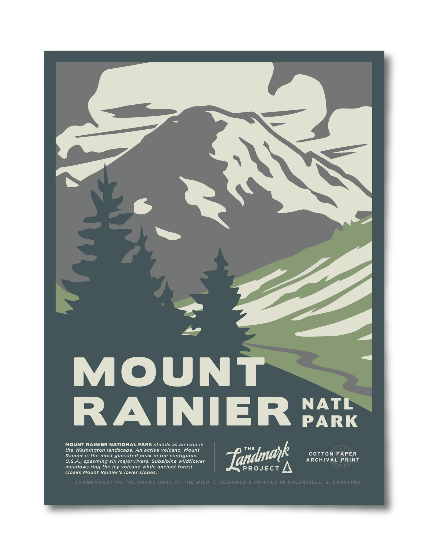 Mount Rainier National Park Poster