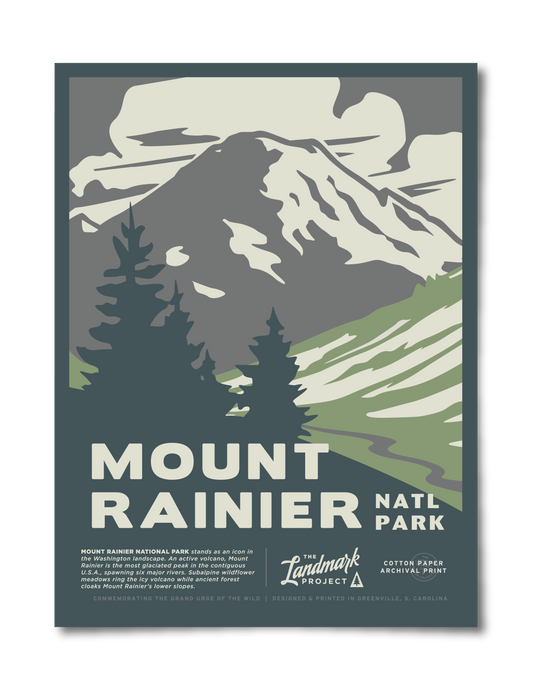 Mount Rainier National Park Poster