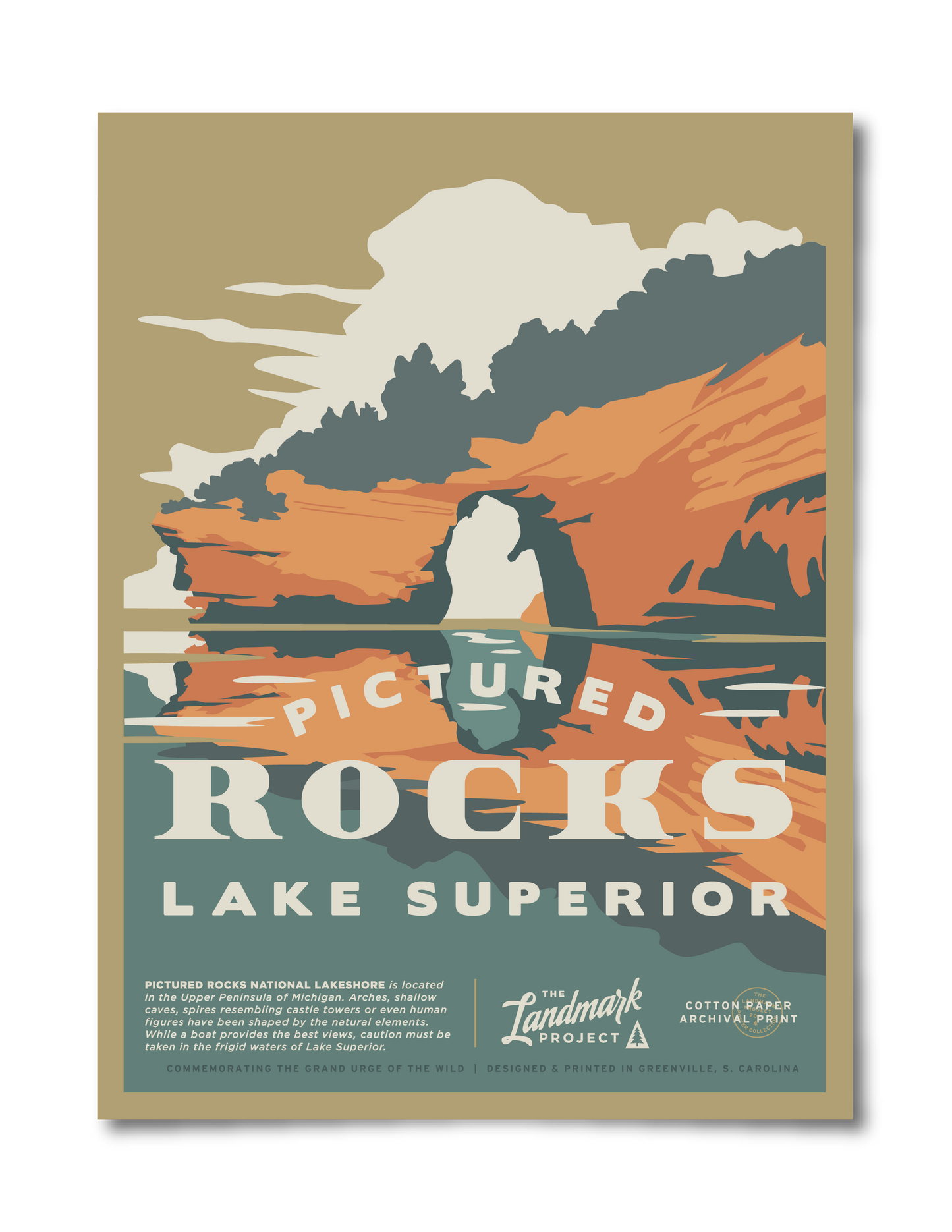 Pictured Rocks Poster