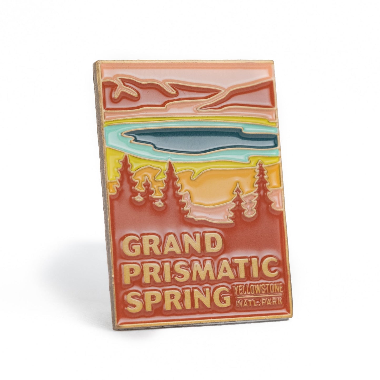 Grand Prismatic Spring Enamel Pin