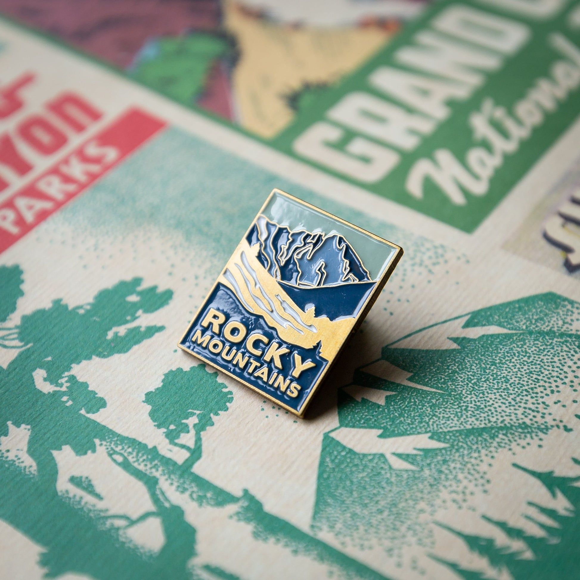 Rocky Mountains National Park Enamel Pin
