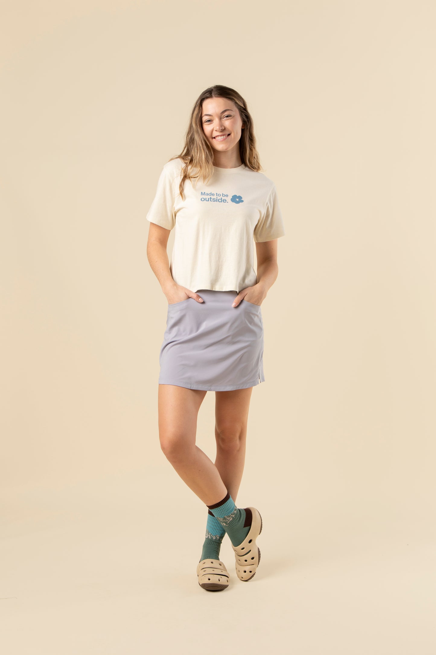 Made to be Outside Women's Short Sleeve Boxy Tee