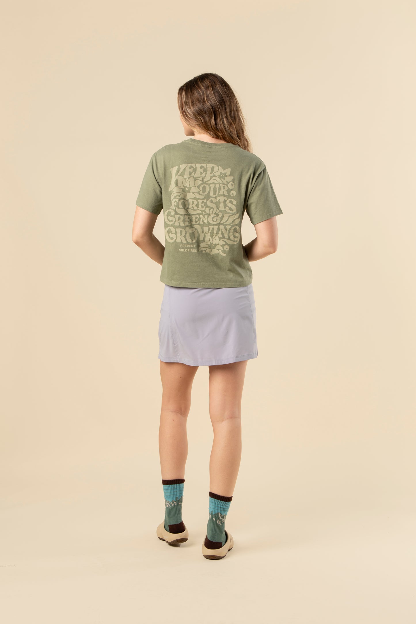 Keep Our Forests Green and Growing Women's Short Sleeve Boxy Tee w/ Pocket