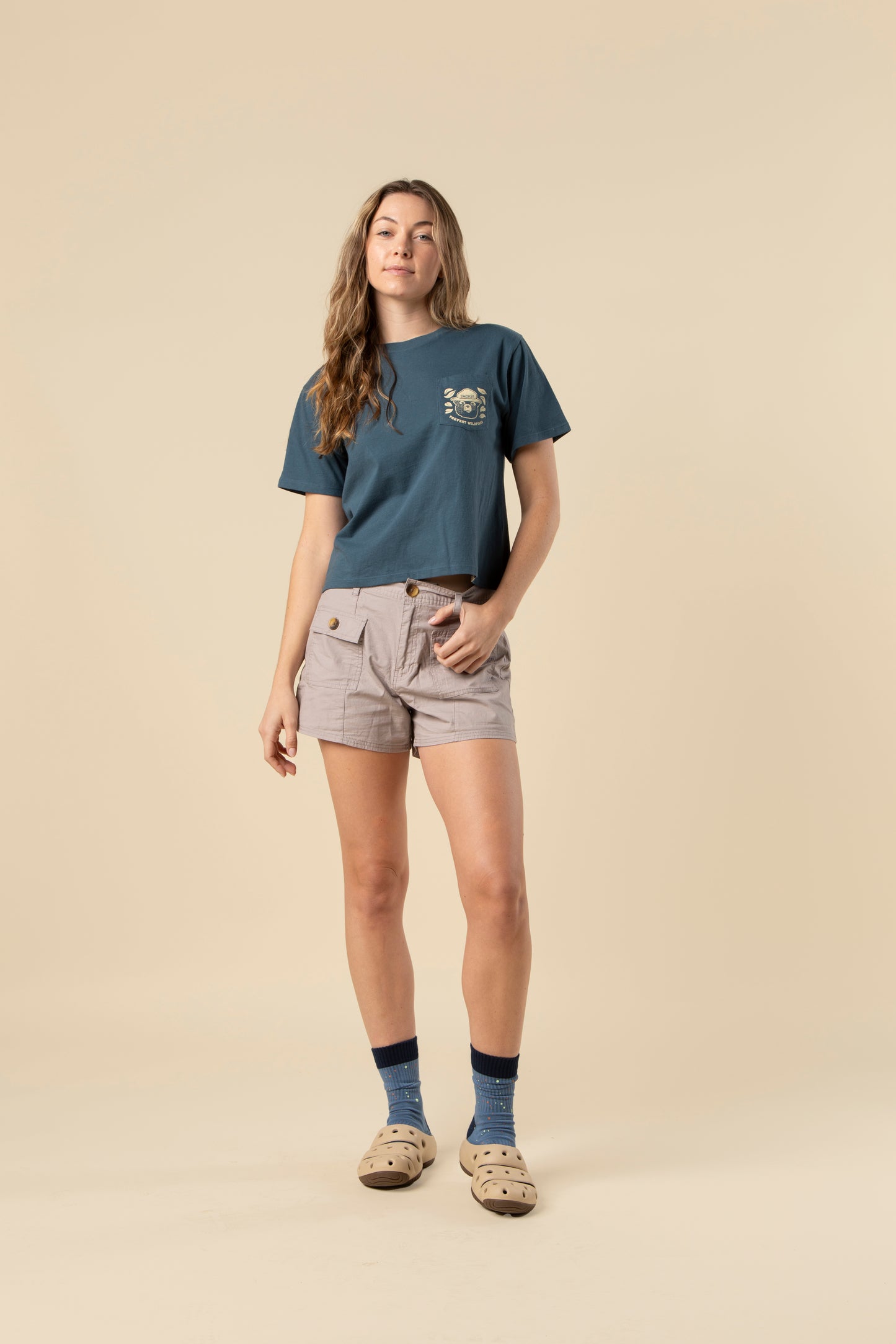 Keep Our Forests Green and Growing Women's Short Sleeve Boxy Tee w/ Pocket