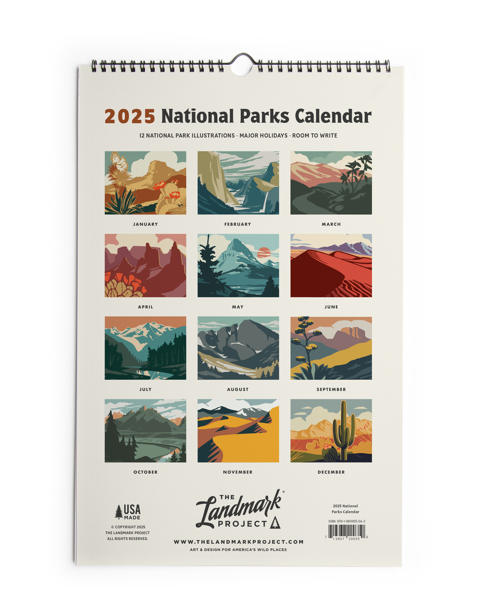 2025 National Parks Calendar – Landmark Wholesale 2025-national-parks-calendar-landmark-wholesale