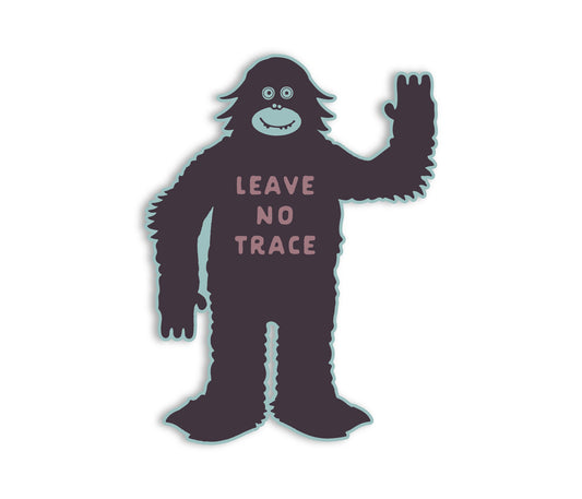 Leave No Trace Sasquatch Sticker