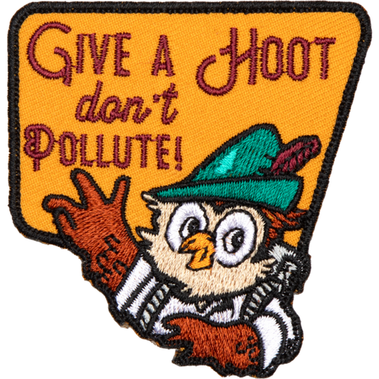 Give A Hoot Embroidered Patch
