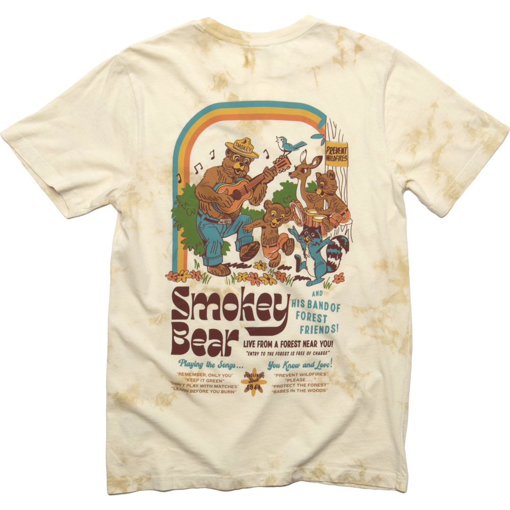 Smokey's Band Vintage Dyed Unisex Short Sleeve Tee