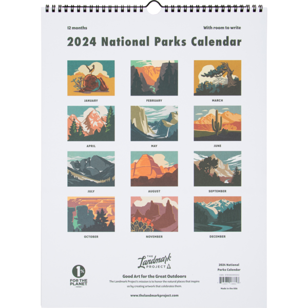 The Landmark Project 2025 WriteIn National Park Calendar Gusty Katusha