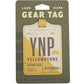 Yellowstone Gear Tag