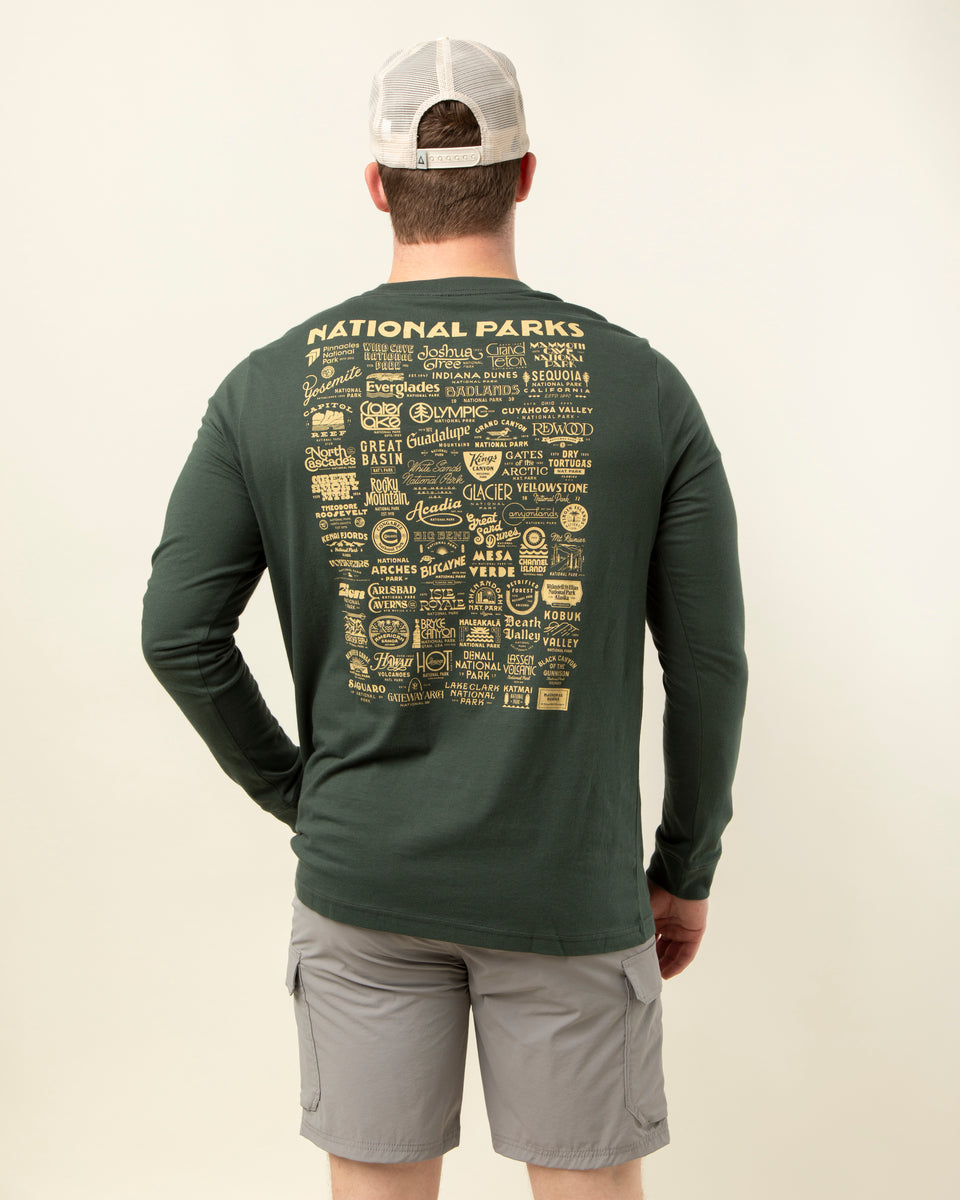 See America's National Parks Unisex Long Sleeve Tee w/ Pocket