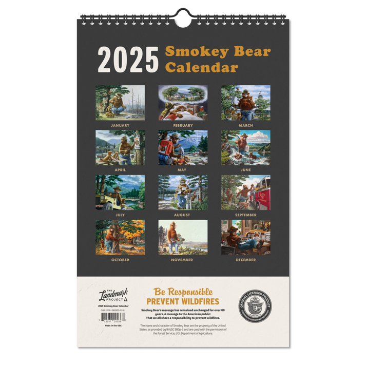 2025 Smokey Bear Calendar Landmark Wholesale