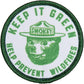 Keep it Green, Prevent Wildfires Embroidered Patch