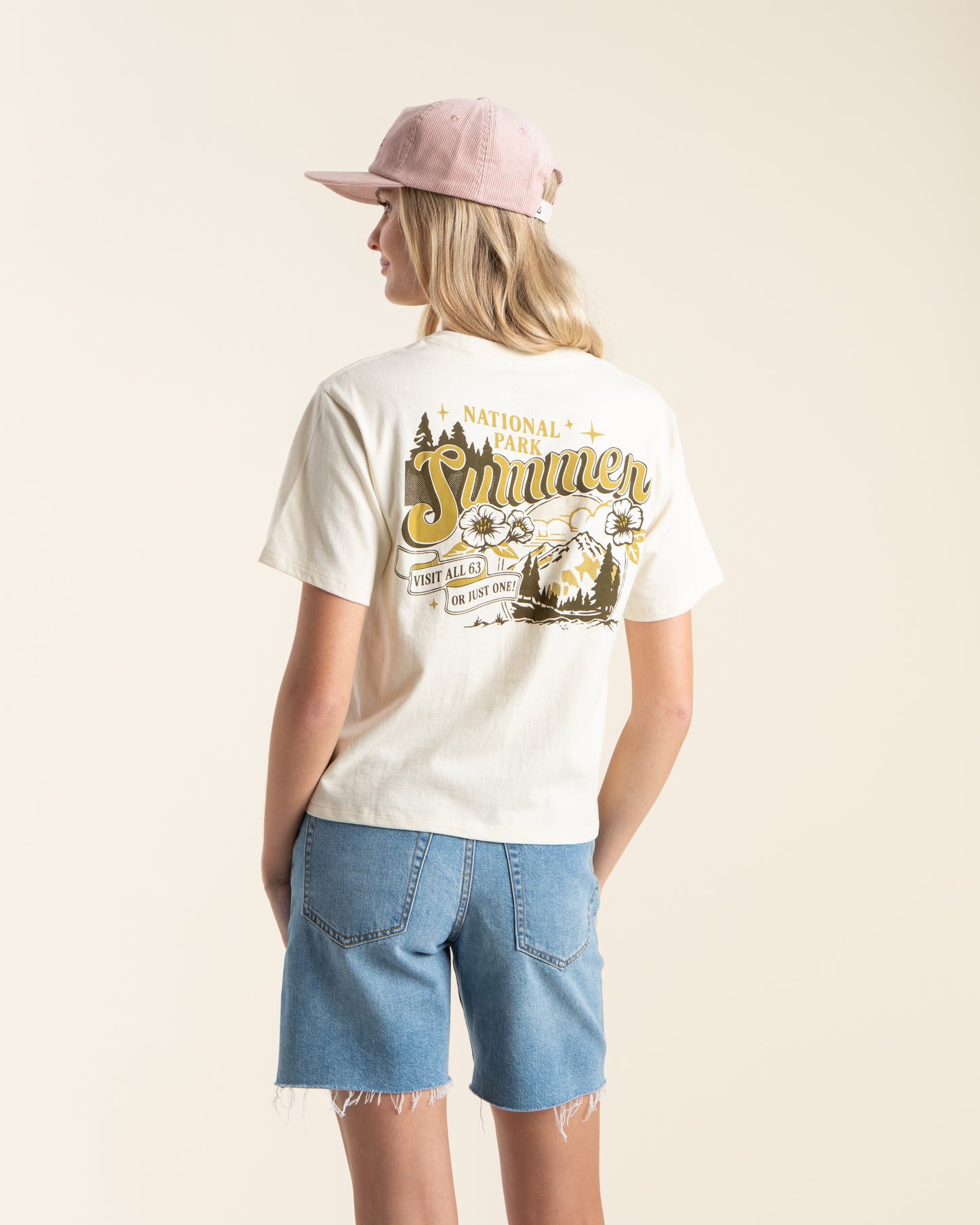 National Park Summer Women's Short Sleeve Boxy Tee