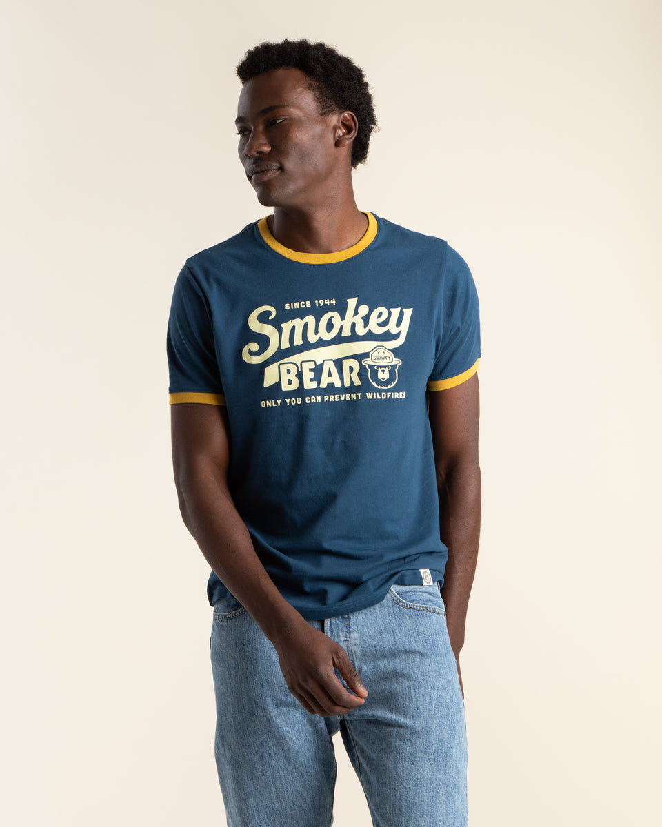 Smokey Script Unisex Short Sleeve Ringer Tee