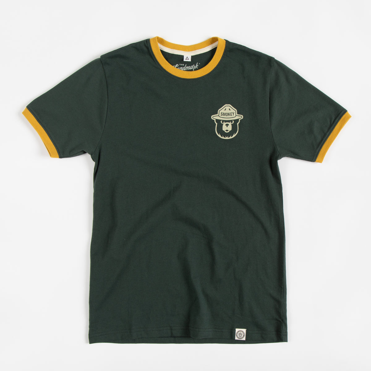 Smokey Bear Emblems Unisex Short Sleeve Ringer Tee