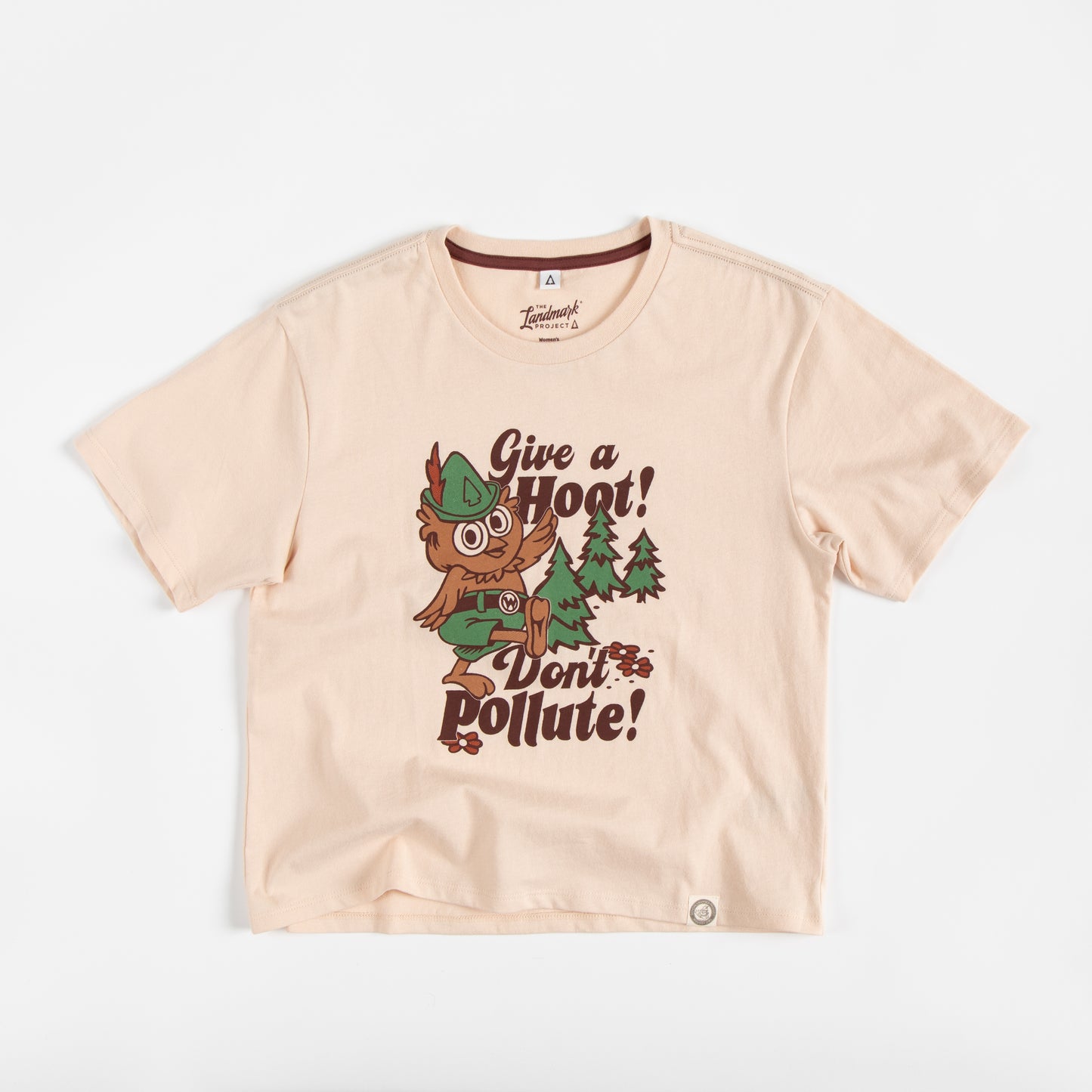 Woodsy Owl Retro Women's Short Sleeve Boxy Tee