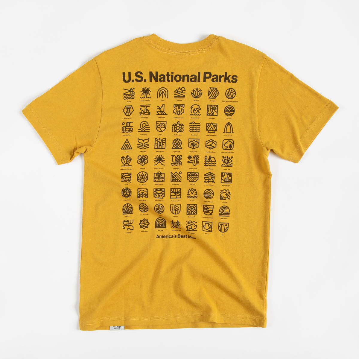 NEW U.S. National Parks Unisex Short Sleeve Tee w/ Pocket