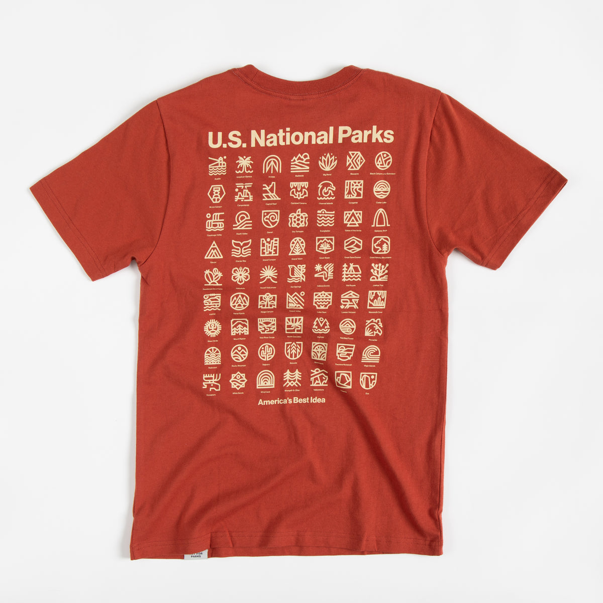 NEW U.S. National Parks Unisex Short Sleeve Tee w/ Pocket
