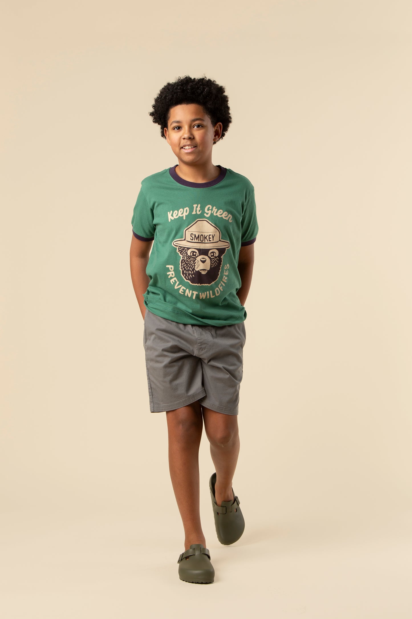 Keep It Green Youth Short Sleeve Ringer Tee