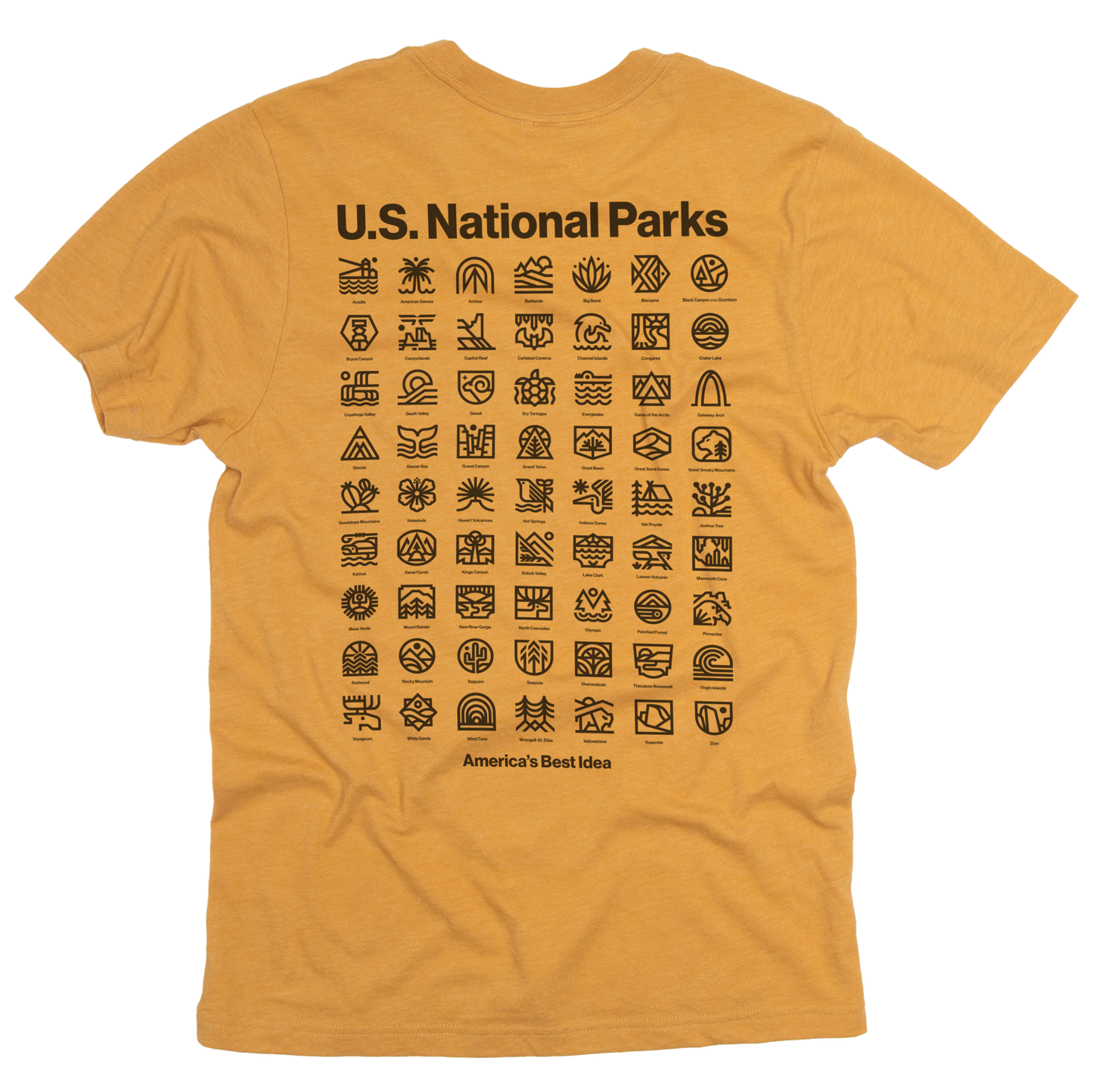 U.S. National Parks Unisex Short Sleeve Pocket Tee